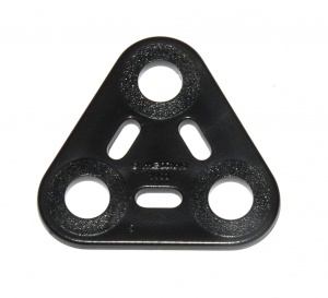 A922 Triangular Plate 2x2x2 Black Plastic Original