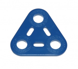 A922 Triangular Plate 2x2x2 Blue Plastic Original