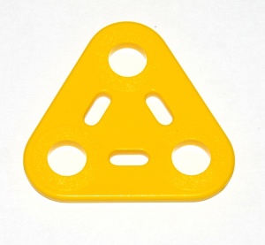 A922 Triangular Plate 2x2x2 Yellow Plastic Original