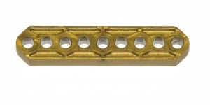 B051 Thick Strip 9 Hole Gold Plastic Original