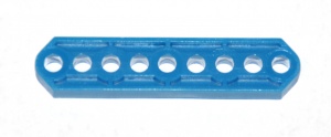 B051 Thick Strip 9 Hole Light Blue Plastic Original