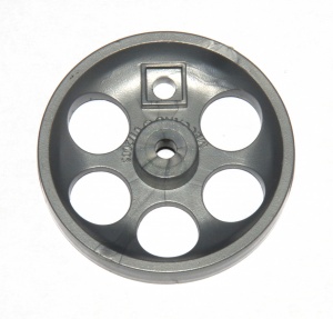 B453 Locomotive Wheel 2'' Silver Plastic Original