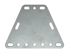 B480 Isosceles Trapezoidal Flexible Plate 3x7 Silver Original