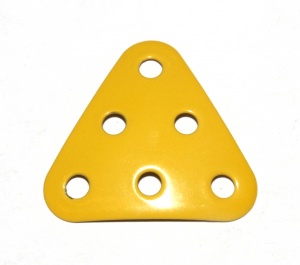 B484 Triangular Plate 3x3x3 Dished Yellow Original