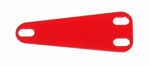 B581 Isosceles Triangular Flexible Plate Light Red Original