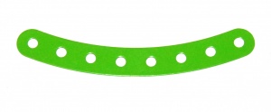 B584 Flexible Curved Strip 8 Hole Fluorescent Green Original