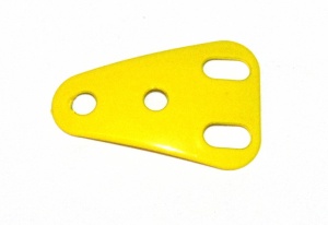 B684 Isosceles Triangular Cupped Plate Yellow Original