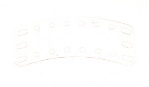 B709 Curved Flexible Plate 8x3 Transparent Original