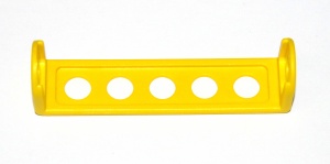 B717 Double Angle Strip 1x5x1 Yellow Plastic Original