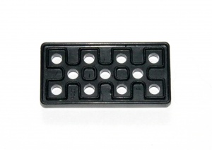 B756 Flat Plate 2'' x 1'' Black Plastic Original