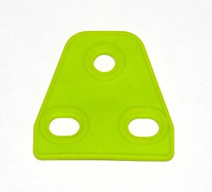 B825 Trapezoidal Flexible Plate 2x1 Florescent Green Plastic Original