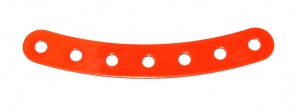 B856 Flexible Curved Strip 7 Hole Orange Original