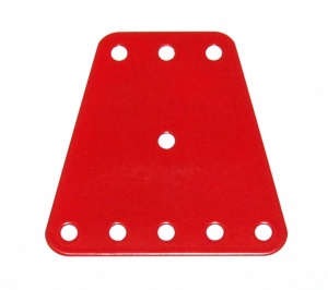 B863 Isosceles Trapezoidal Flexible Plate 3x5 Red Original