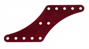 B969 Flexible Plate 5x10 Corners Cut-away Red Original