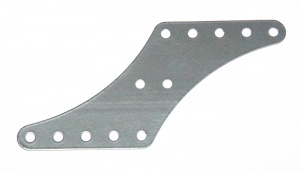 B969 Flexible Plate 5x10 Corners Cut-away Silver Original