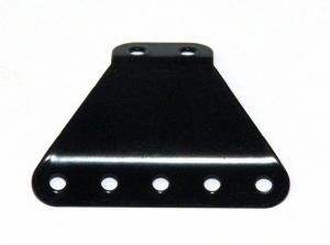 C369 Obtuse Flanged Trapezoidal Plate 5x2 Black Original