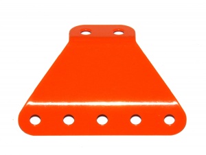 C369 Obtuse Flanged Trapezoidal Plate 5x2 Orange Original