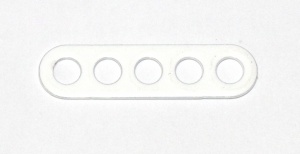 C768 Narrow Connector Strip 5 Hole 1 3/8'' White Original