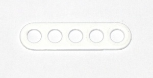 C768 Narrow Connector Strip 5 Hole 1 3/8'' White Original