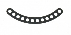 C778 Narrow Curved Strip 12 Hole Black Original