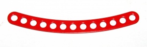 C779 Narrow Curved Strip 13 Hole '' Spaced Red Original