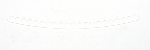 C780 Narrow Curved Strip 21 Hole White Original