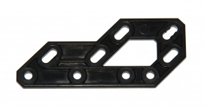 D023 Bodyside 3'' x 1'' Black Plastic Original