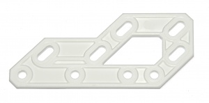 D023 Bodyside 3'' x 1'' White Plastic Original