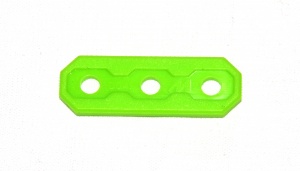 D049 Plastic Strip 3 Hole Florescent Green Original