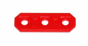 D049 Plastic Strip 3 Hole Red Original
