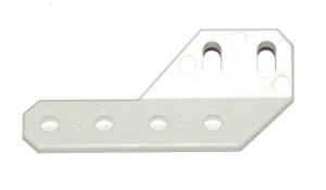 D051 Obtuse Semi-Angle Girder 2'' Right White Plastic Original