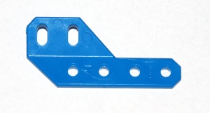 D052 Obtuse Semi-Angle Girder 2'' Left Blue Plastic Original