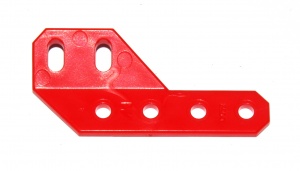 D052 Obtuse Semi-Angle Girder 2'' Left Red Plastic Original