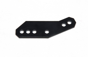 D079 Flat Plate 2½'' x 1''  Black Plastic Original