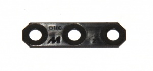 D100 Narrow Plastic Flexible Strip 3 Hole Black Original