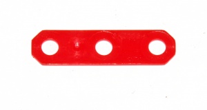 D100 Narrow Plastic Flexible Strip 3 Hole Red Original