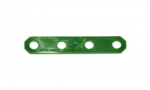D104 Narrow Plastic Flexible Strip 4 Hole Light Green Original