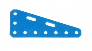 D121 Triangular Flexible Plate 3½'' x 1½'' Blue Plastic Original