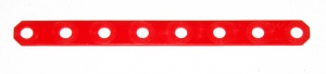 D140 Narrow Plastic Flexible Strip 8 Hole Red Original