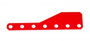 D209 Mudguard Strip 85mm x 22mm Flexible Red Plastic Original