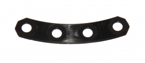 D229 Narrow Curved Plastic Flexible Strip 4 Hole Black Original