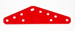 D241 Triangular Flexible Plate, 60 x 70 x 108 mm Red Plastic Original