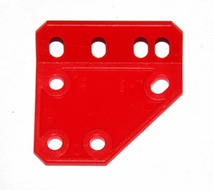 D257 Obtuse Bracket  1'' x 1'' Right Red Plastic Original
