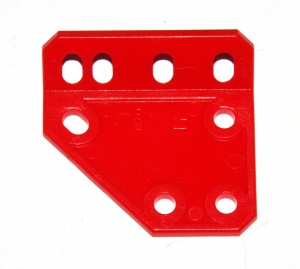 D258 Obtuse Bracket  1'' x 1'' Left Red Plastic Original