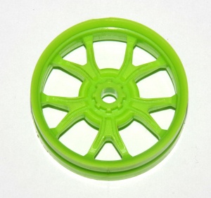 D290 Wheel Centre 1'' Florescent Green Plastic Original