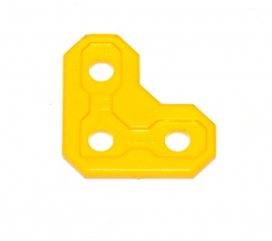 D373 Corner Bracket 2x2 Yellow Plastic Original