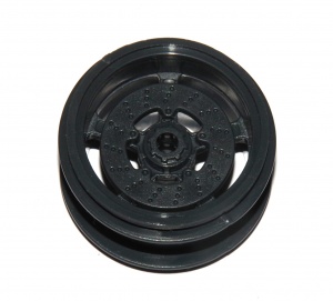 D424 Wheel Centre 1'' Black Plastic Original