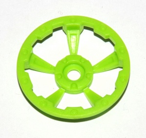 D425 Wheel Trim Centre 1'' Florescent Green Plastic Original