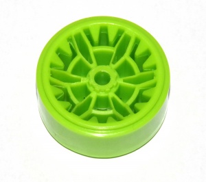 D518 Wheel Centre 36mm Florescent Green Plastic Original