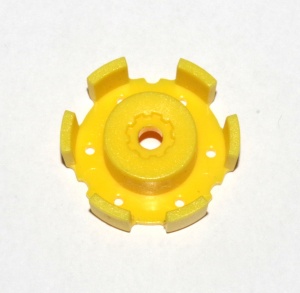 D563 Tractor Tyre Wheel Cover Yellow Plastic Original